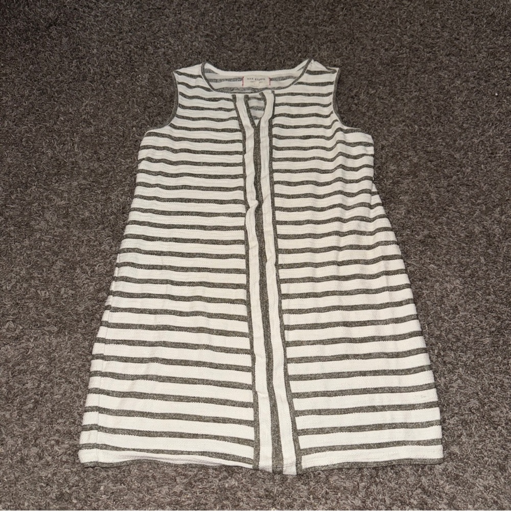 Striped Sleeveless  Dress